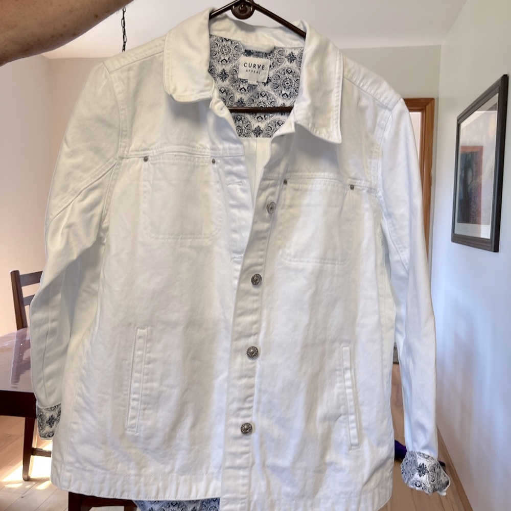 White jean jacket